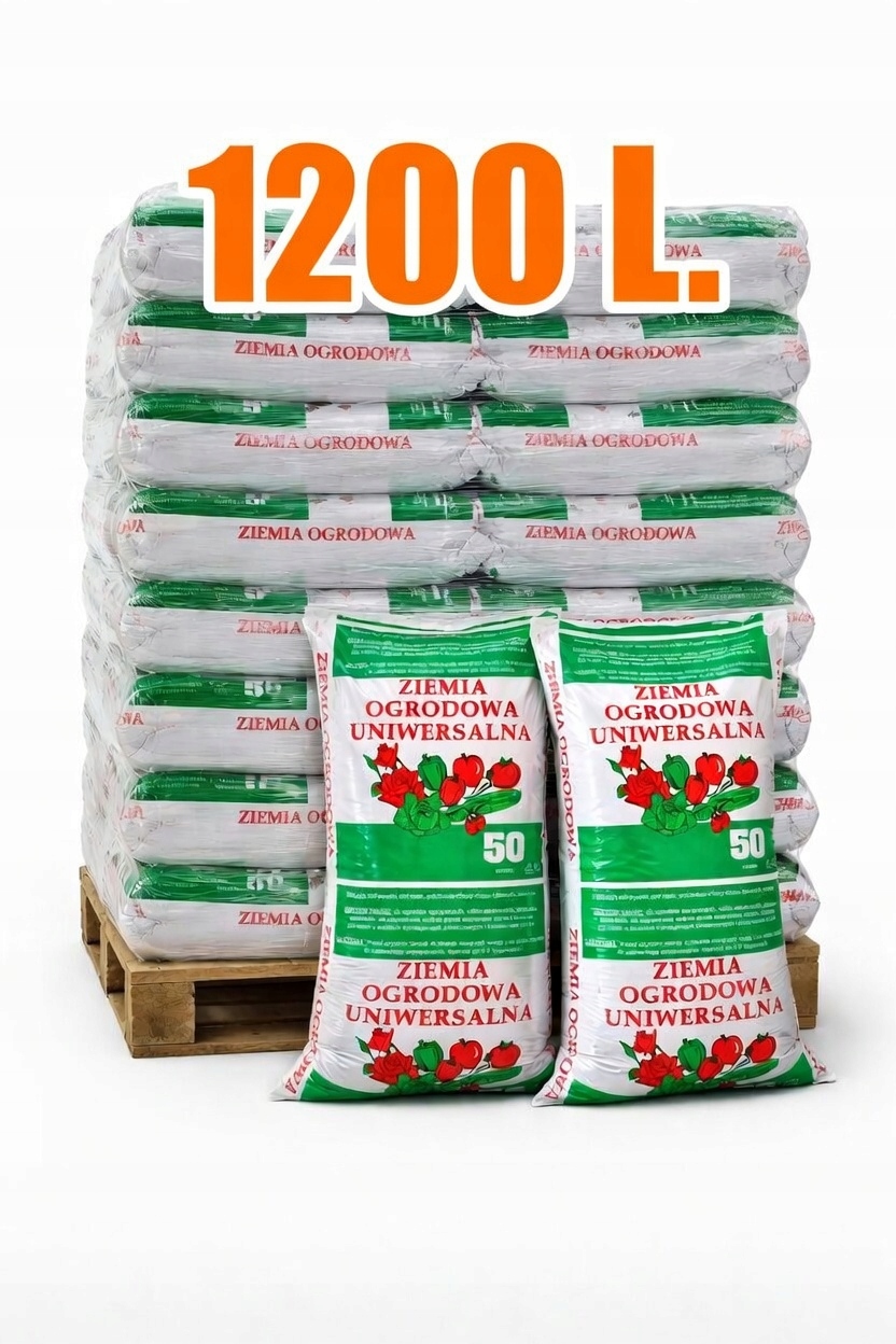 Ziemia Ogrodowa Uniwersalna Eko 50Lx24 (1200L.) Kompost Do Warzyw