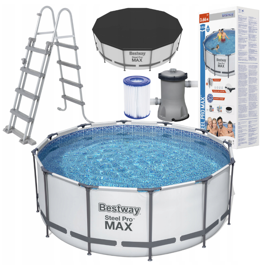 

Basen Stelażowy Bestway Z Pompą 366x122cm 56420
