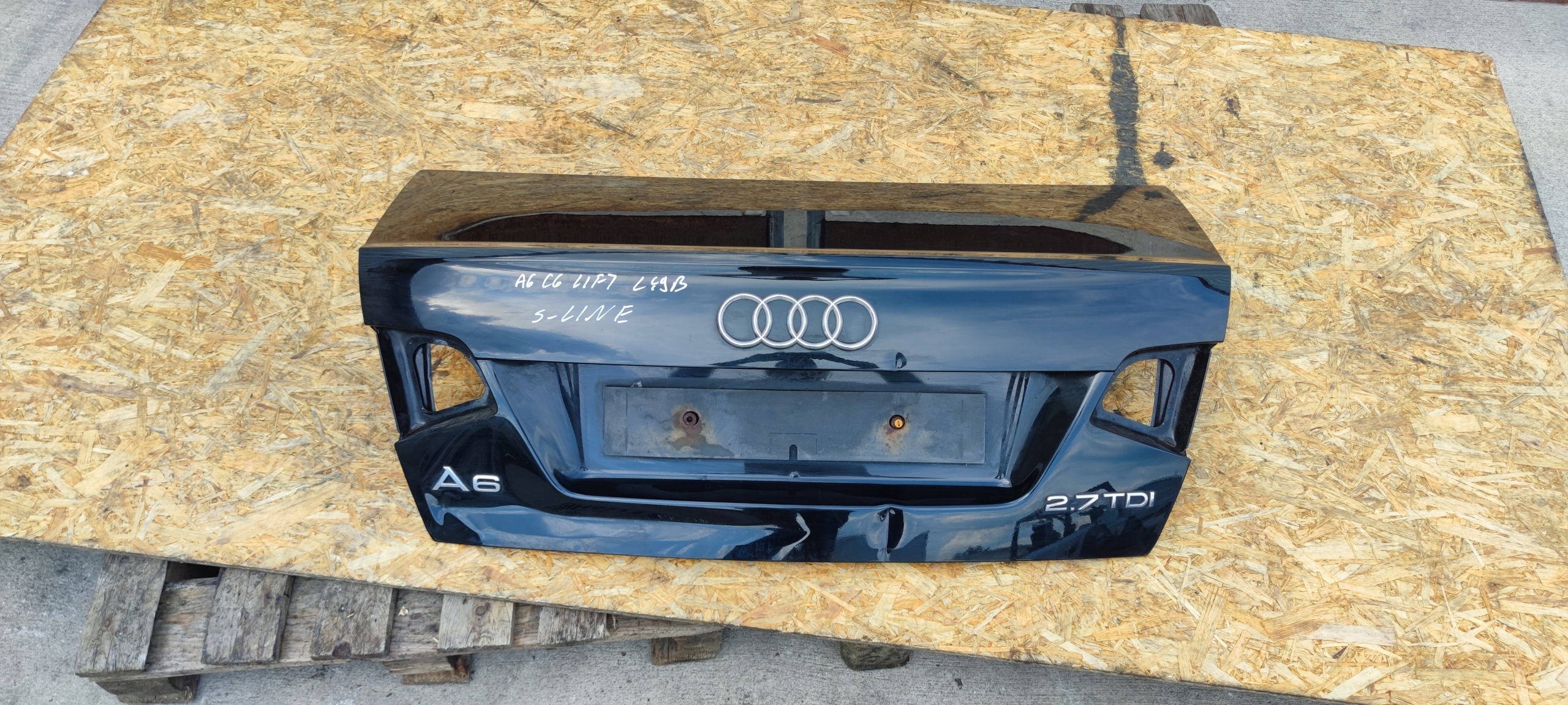 boot doors rear part AUDI A6 C6 sedan LY9B LIFT S LINE