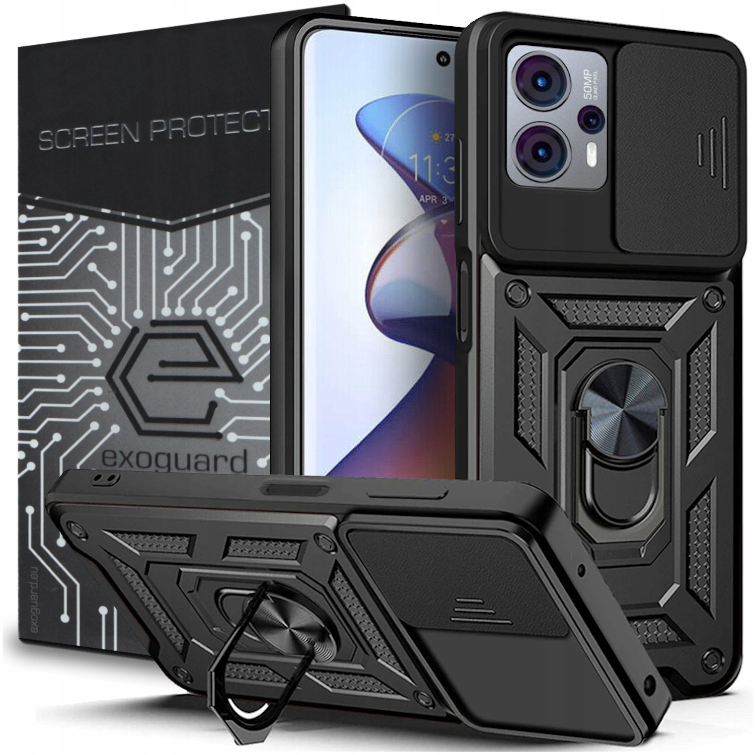 

Etui Pancerne Cover+szkło do Motorola Moto G13 G23