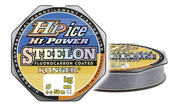 Żyłka Wędkarska Hi Power Fluorocarbon Coated Ice 0,14/50m Platynowa Konger