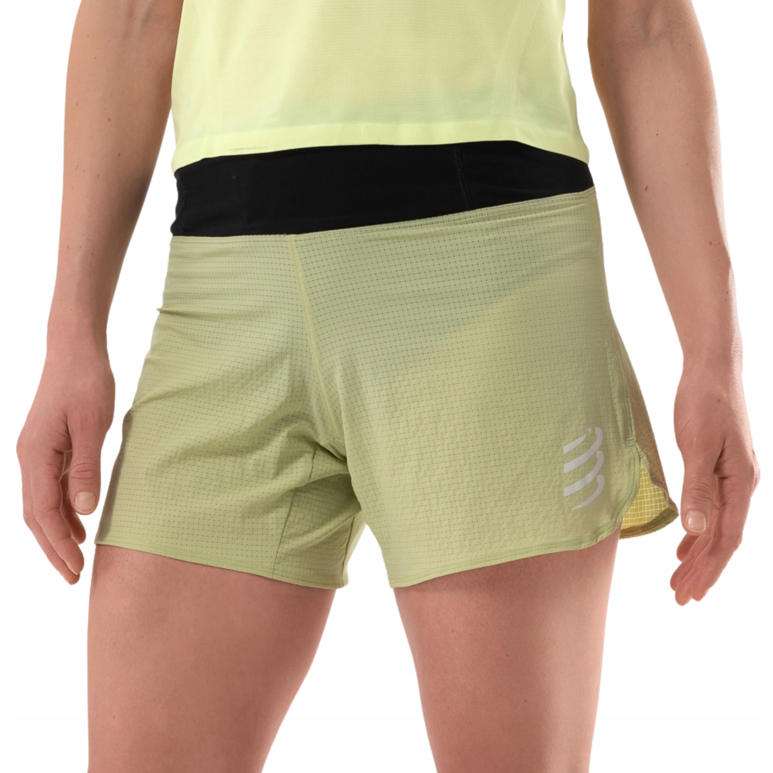 Spodenki Sportowe do Biegania Damskie Compressport Trail Racing Short Green