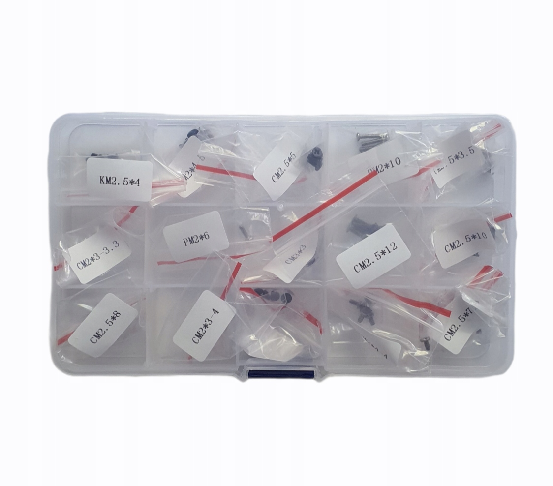 ZESTAW ŚRUBEK M2, M2.5, M3 80SZT