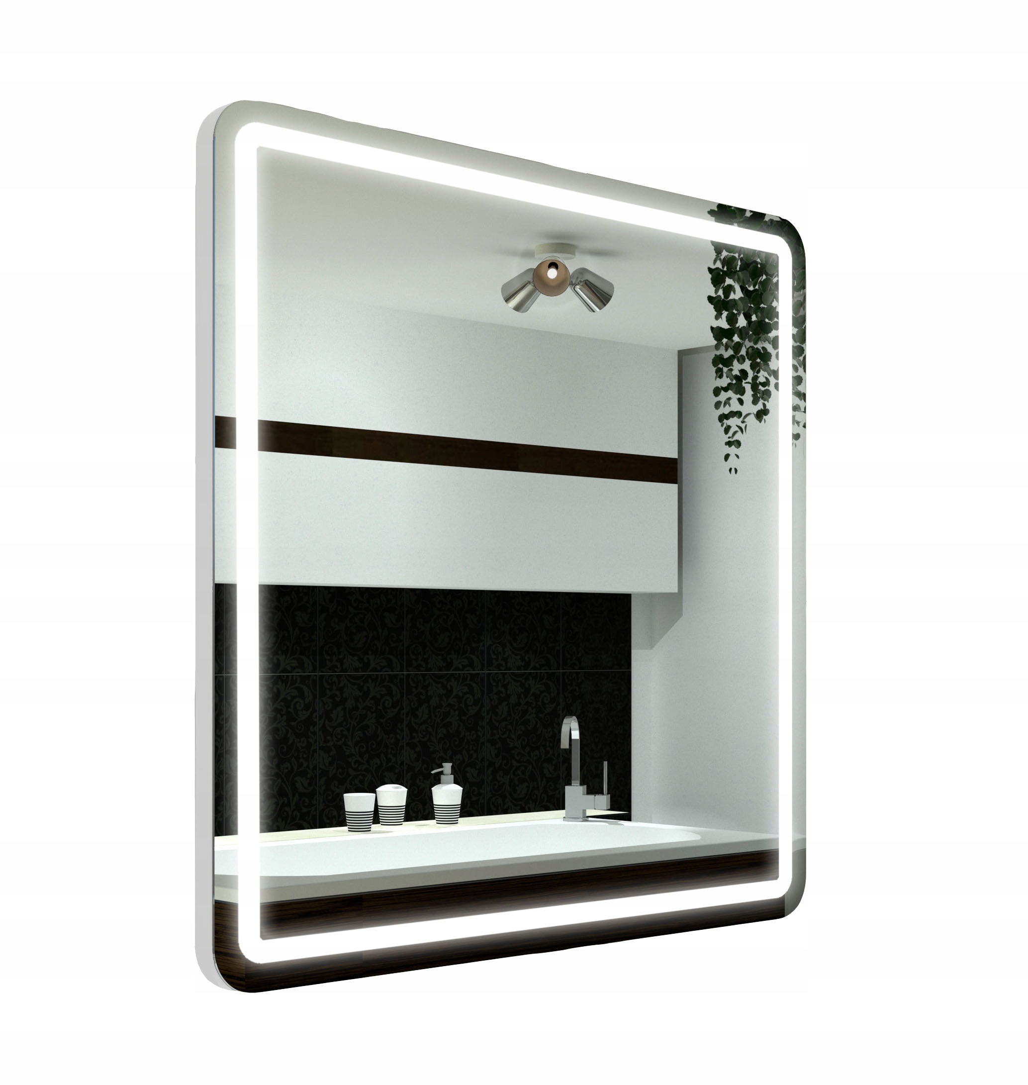 Led zrkadlo v puzdre Madrit 70x70