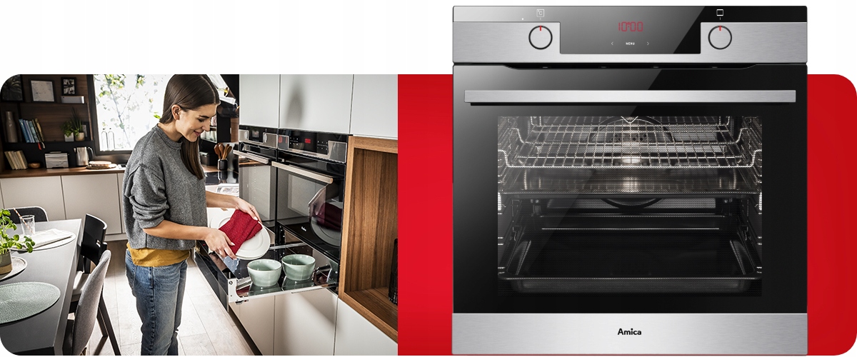 Piekarnik Amica ED 37617X X-TYPE STEAM Parowy Inox Model ED37617X X-TYPE STEAM