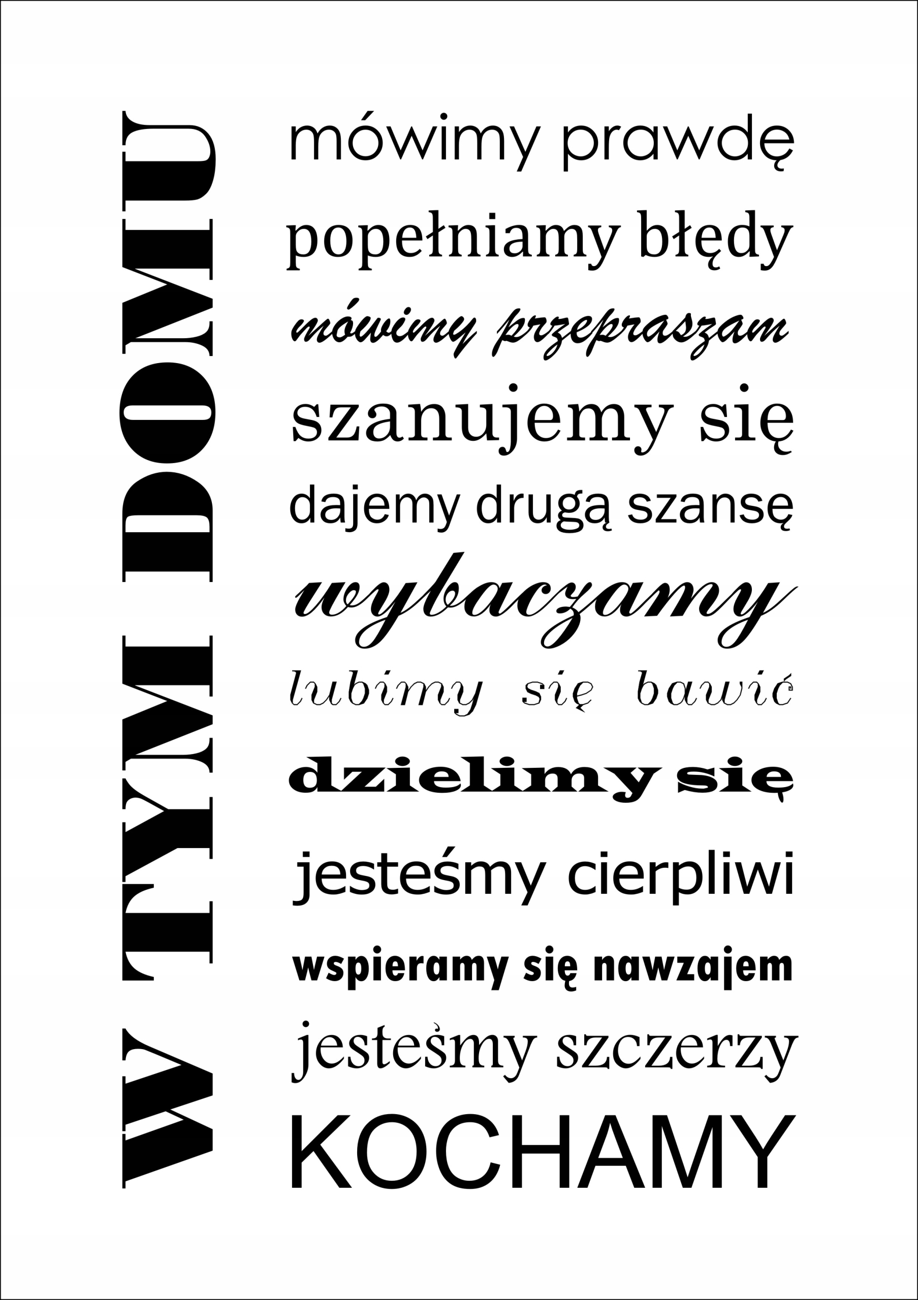 

Plakat motywacyjny złote myśli A3 bez ramy