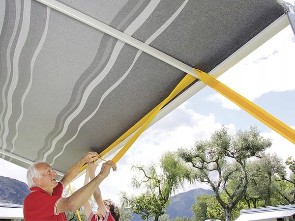 Pas sztormowy Tie Down Fiamma 11 m żółty do przedsionków namiotów Turismus Marka Fiamma