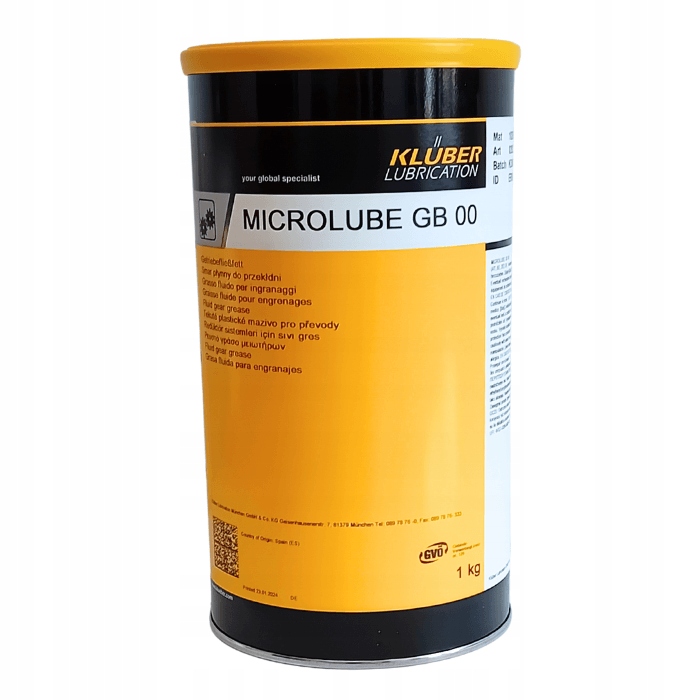 Kluber Microlube Gb 00 1kg płynny smar przekładniowy, antykorozyjny