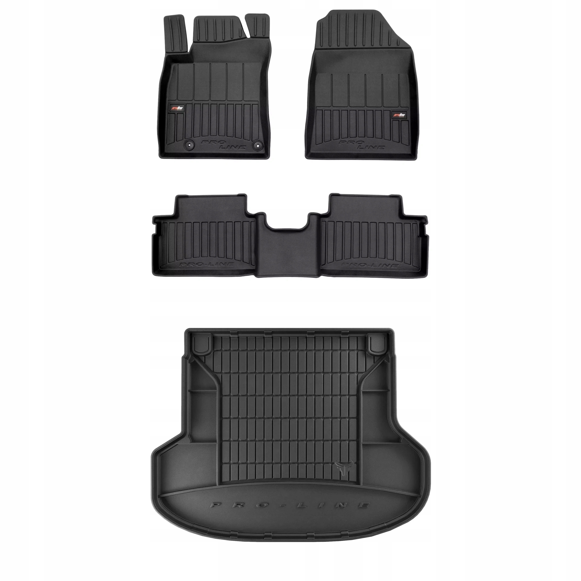 Gumová sada 3D koberčekov a rohoží Kia Proceed III od roku 2018 Shooting Brake, be