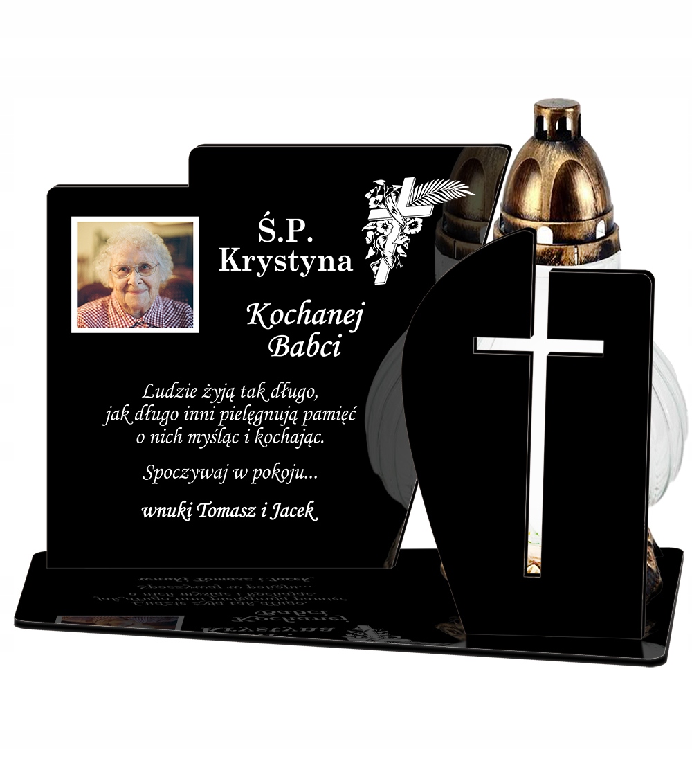 

Statuetka Na Grób Nagrobek Pod Znicz Dedykacja