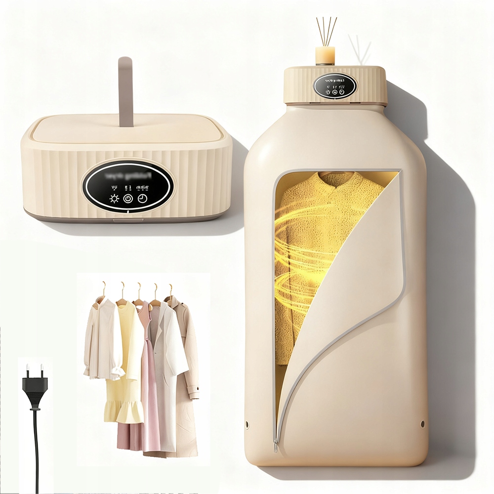 Levně Přenosná Sušák Na Praní Časovač/sterilizace Uv 360° Cyklus Sušení 600W