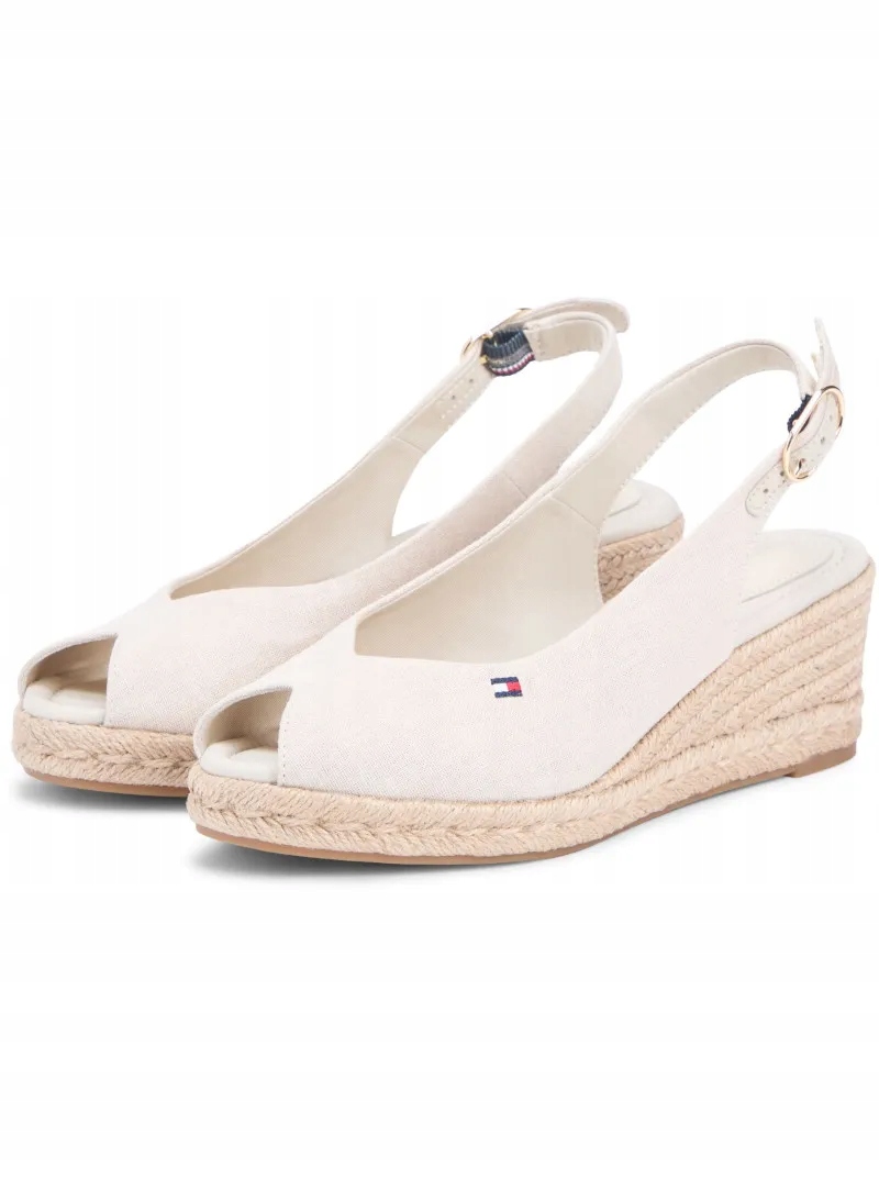 Espadrilky Tommy Hilfiger Mid Wedge Espad Slingback FW0FW09228 Aci 41
