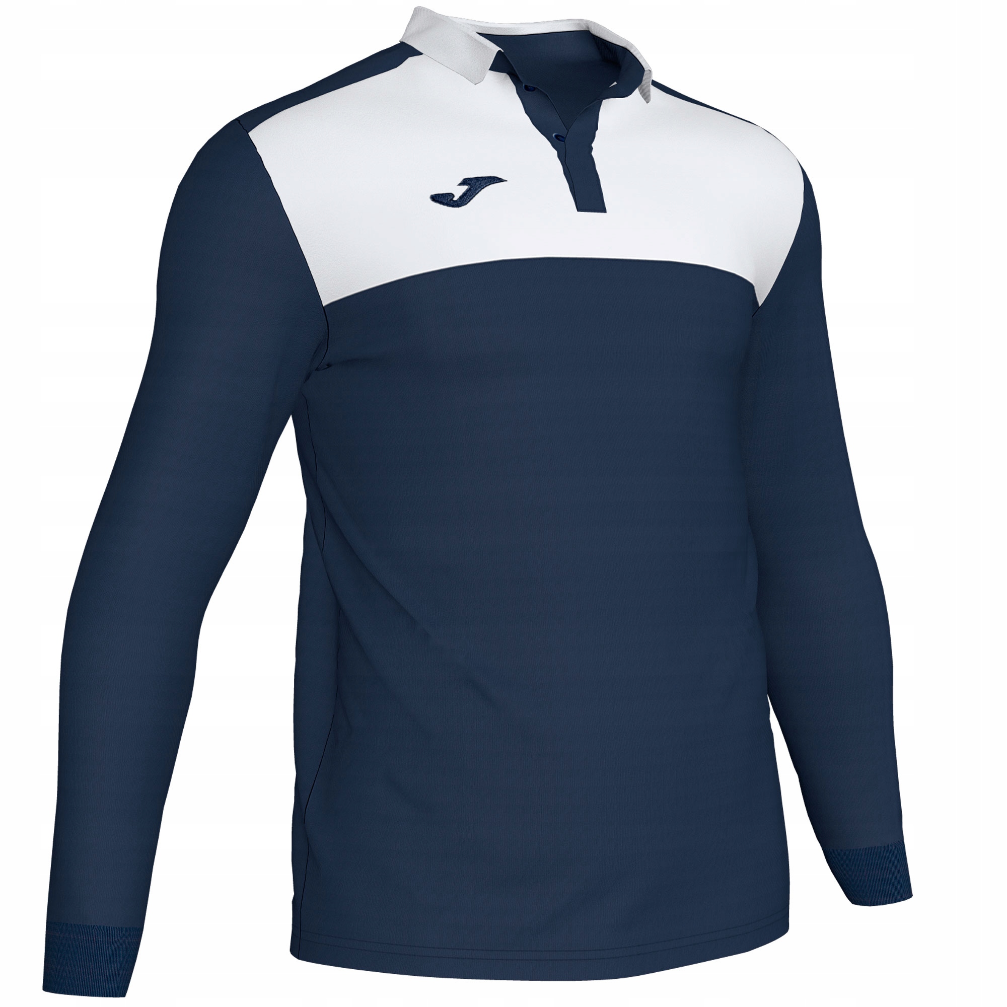 Koszulka polo Joma Winner długi rękaw r. 4XS granatowo-biała