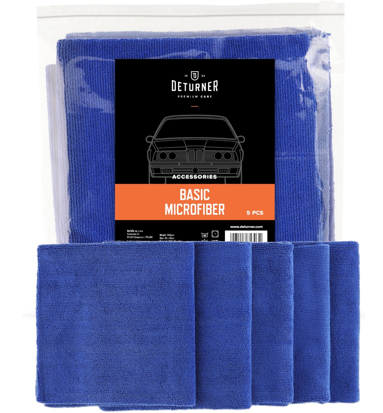 

Deturner Basic Microfiber 5x Miękkie Mikrofibry
