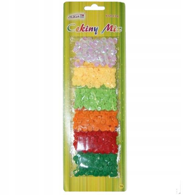 cekiny pastel 6kpl mix blister | WMT-140 — 3
