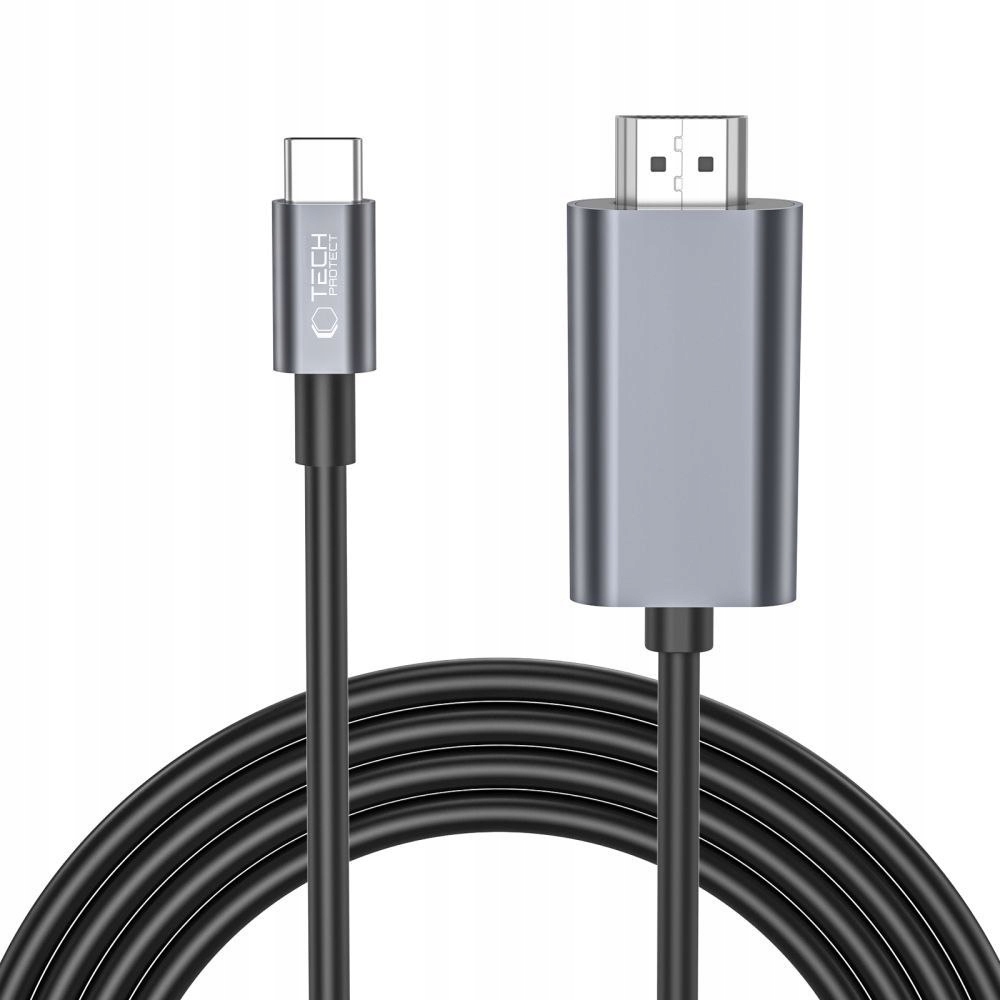 Kabel przewód Usb-c Hdmi 4K 60Hz 2m czarny