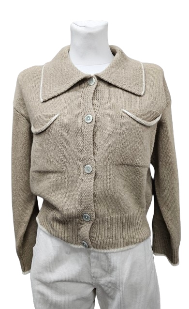Svetr Na Knoflíky S Kašmírem Cashmere Blend-italie 229zł-179zł