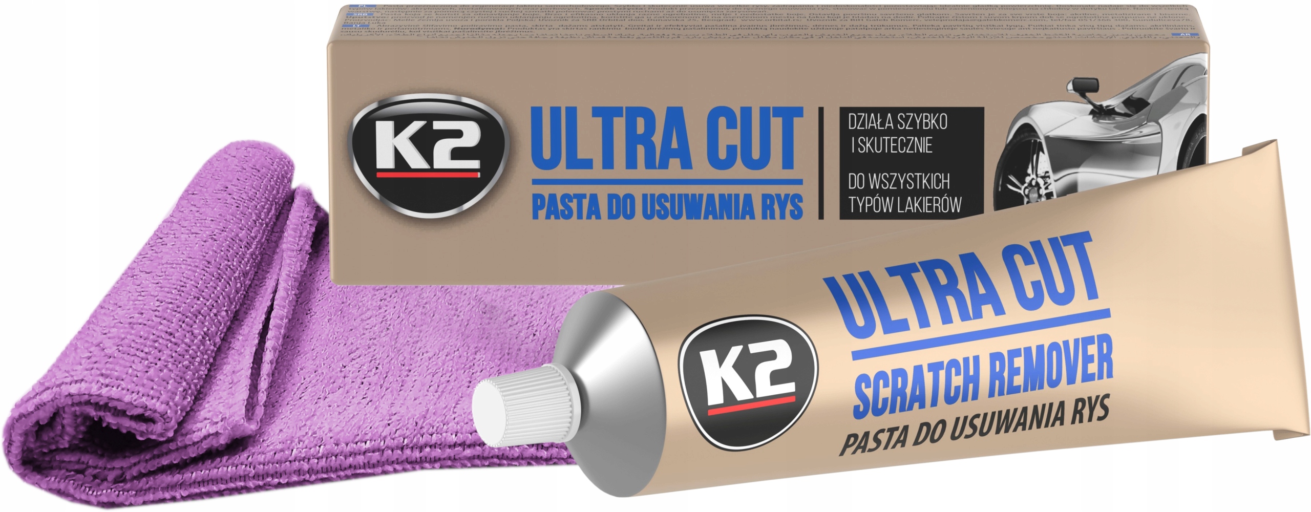 

K2 Ultra Cut Pasta Do Lakieru Usuwania Rys zestaw