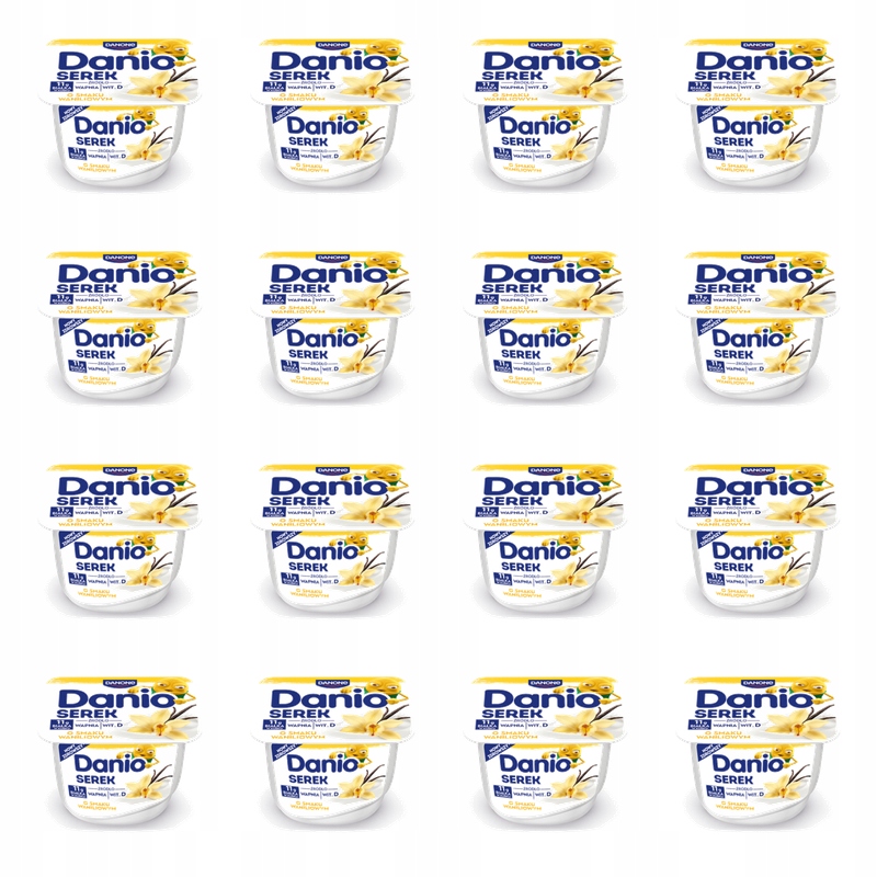 Danio Homogenizovaný sýr s vanilkovou příchutí 200 g X16