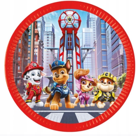 TALERZYKI papierowe PAW psi PATROL urodziny 8 szt