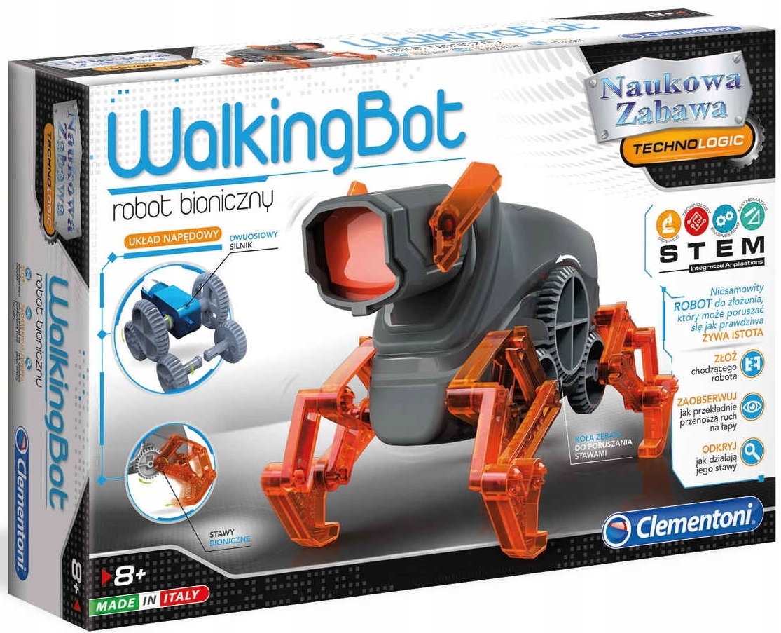 

Clementoni Chodzący Robot 50059 Walking Bot 8+