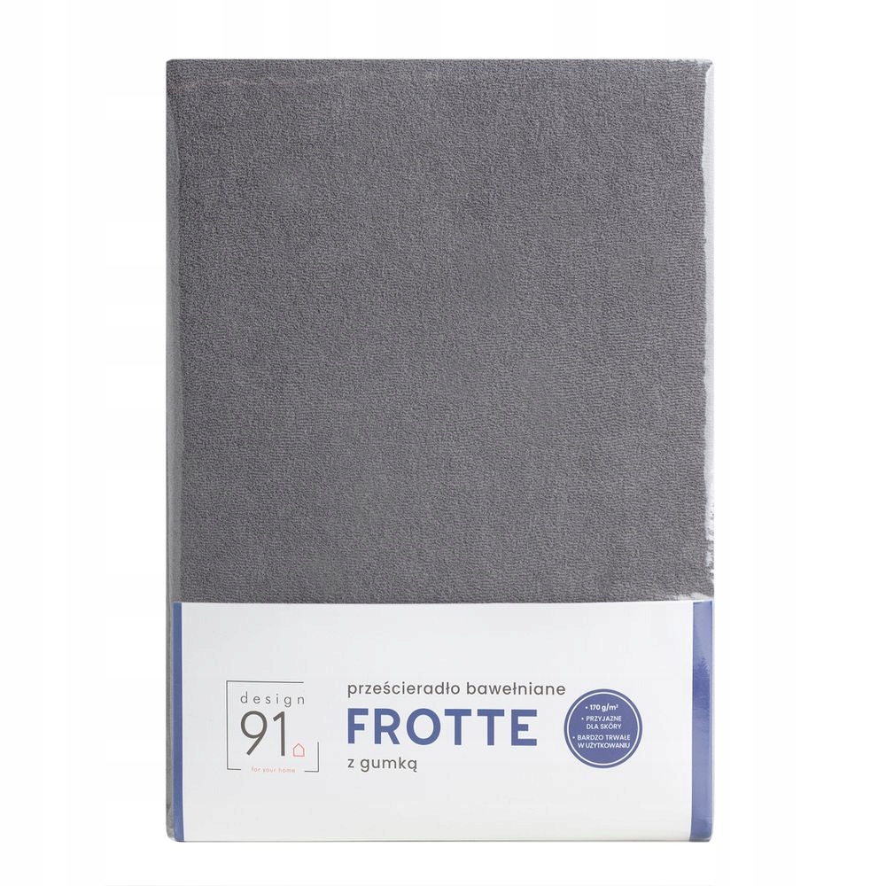 

Prześcieradło Frotte Z Gumką 160x200 Grube stalowe