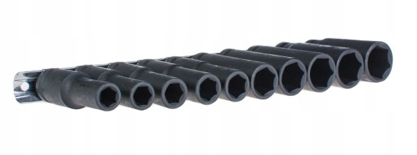 ZESTAW NASADEK UDAROWYCH DŁUGICH ,6-KĄT 1/2, 10 CZ, 10-24 MM OK-01.5001 Typ 6-kątna