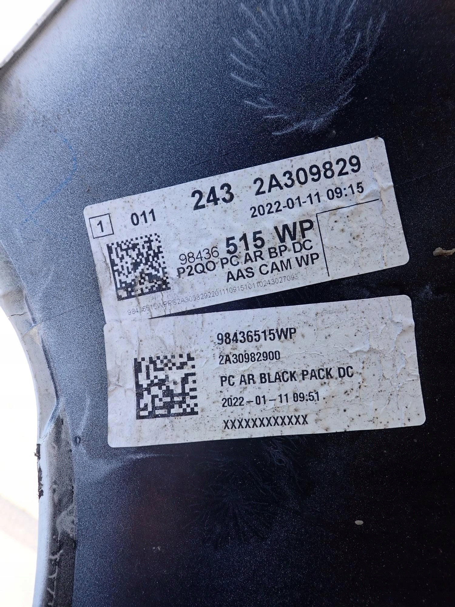 OPEL MOKKA B II 2 20-> bumper rear part rear PDC