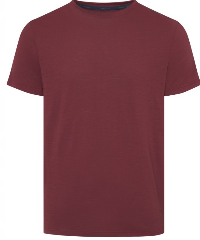 Viking pánské tričko Salen Merino Man bordó velikost M