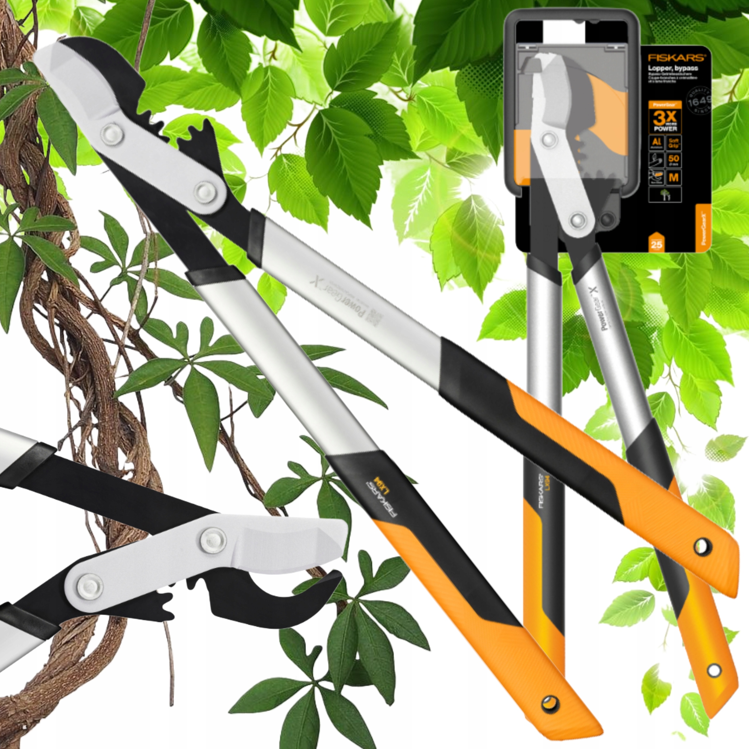 Fiskars Obojručný Nožík Powergearx LX94 Na Konáre 50 MM 1020187 Veľký