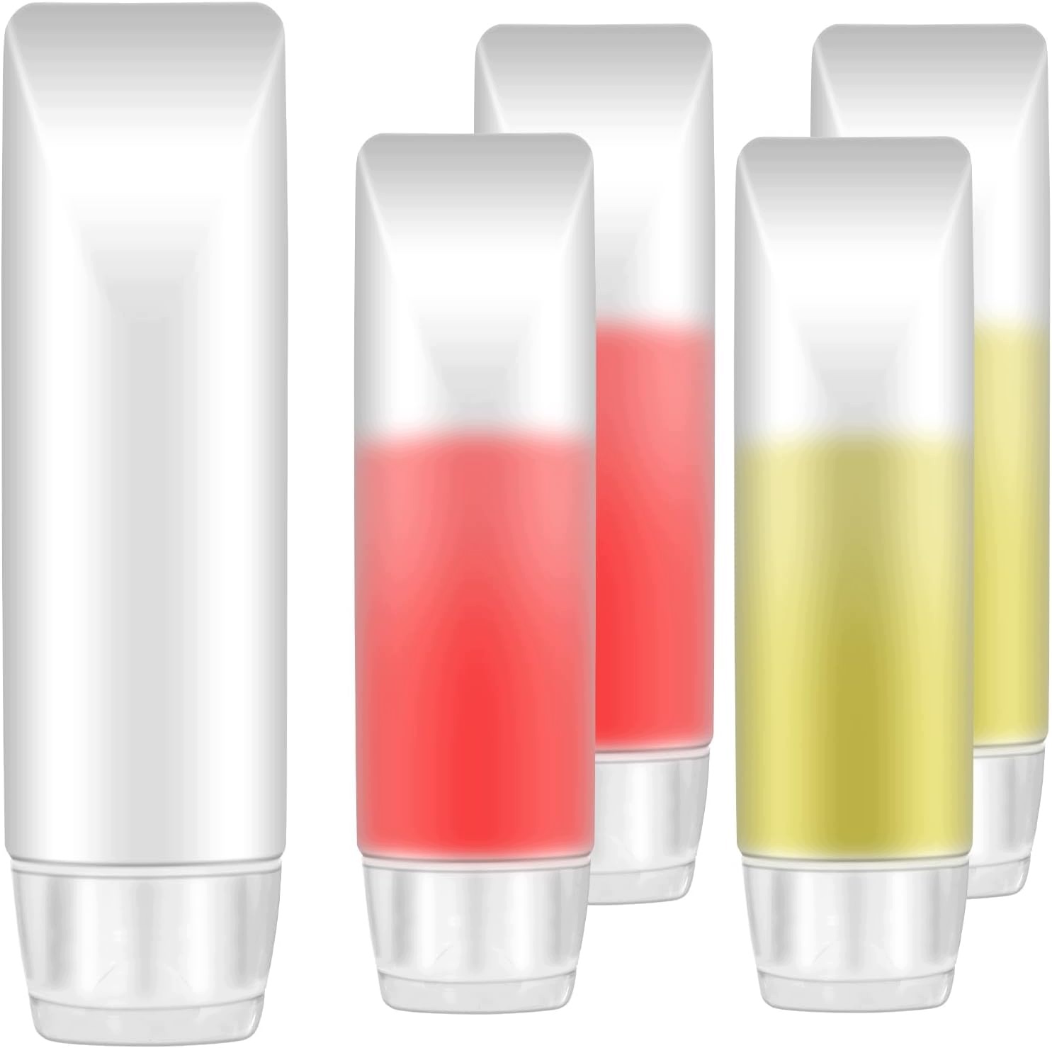 Sada 5 Cestovních Lahví 30 ML, Plastové, Prázdné, Vícenásobné