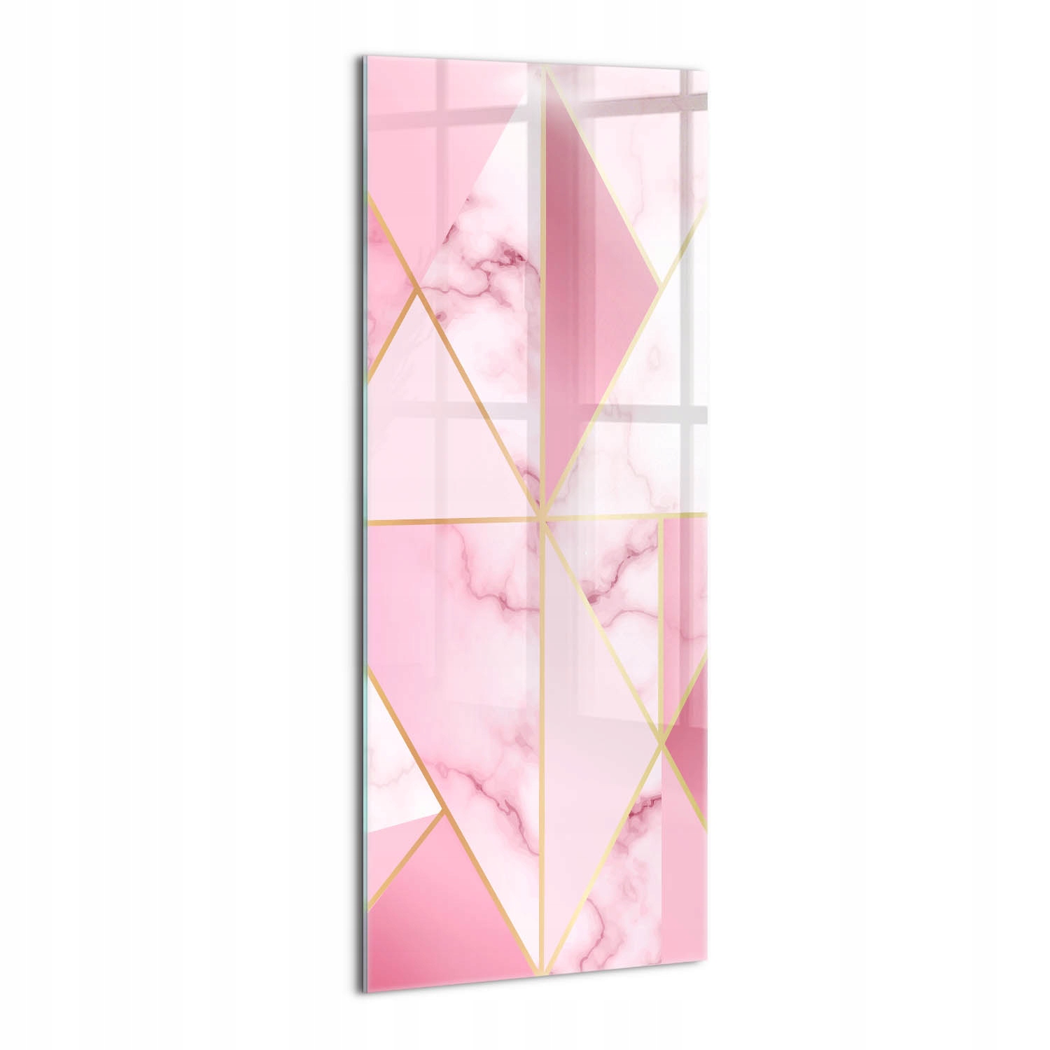 Skleněný nástěnný obraz Sklo Moderní do ložnice Geometrický mramor