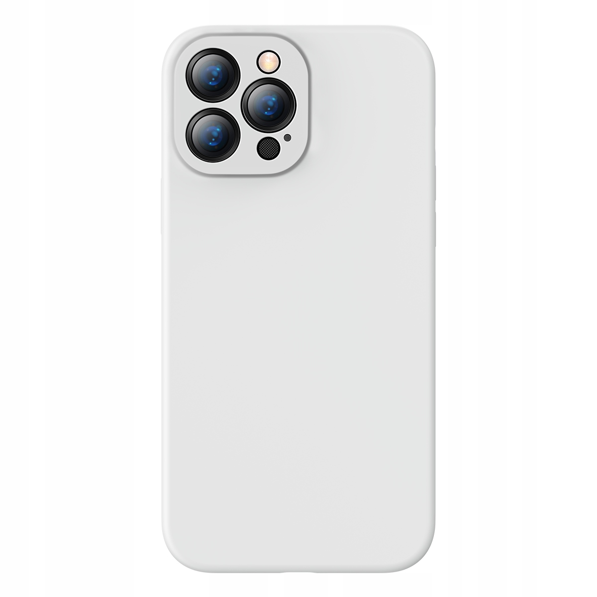 BASEUS SILIKONOWE MOCNE BIAŁE ETUI SLIM CASE OBUDOWA DO IPHONE 13 PRO MAX