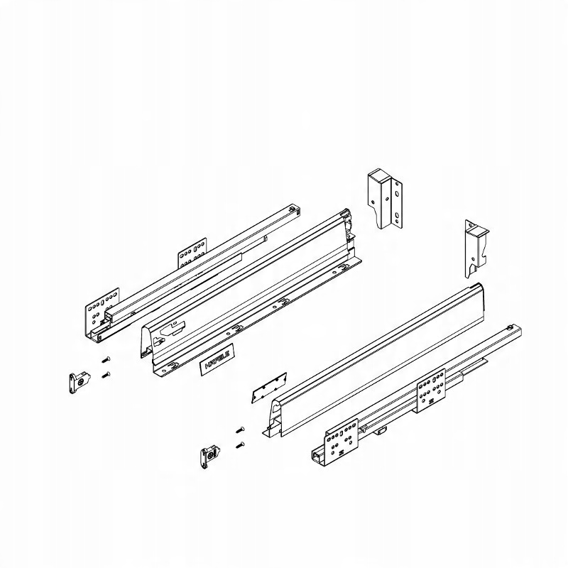 

Hafele Matrix S35 500mm h-86mm Niska Biały Kpl