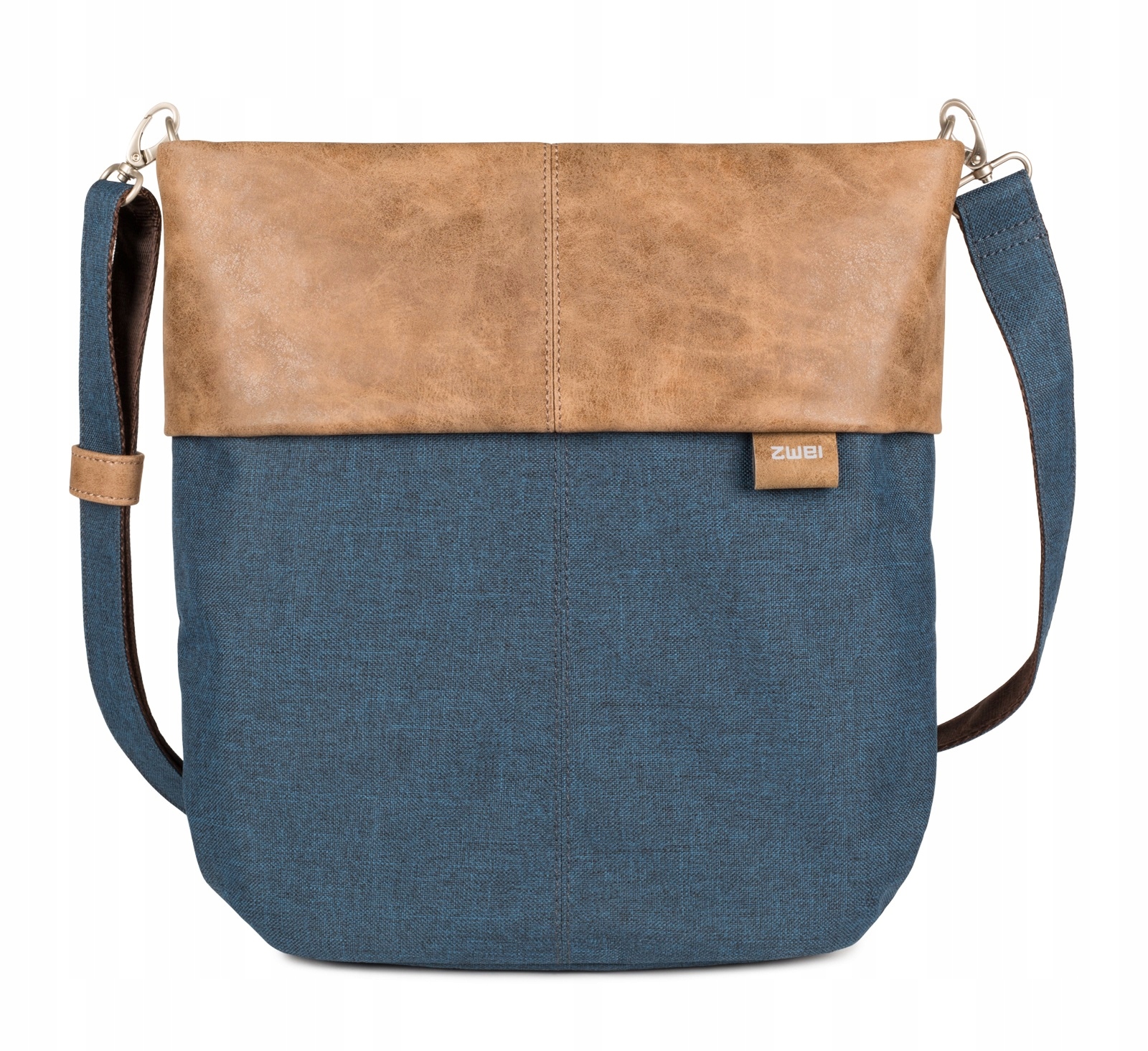 Kabelka crossbody se dvěma popruhy Zwei OT12 Blu