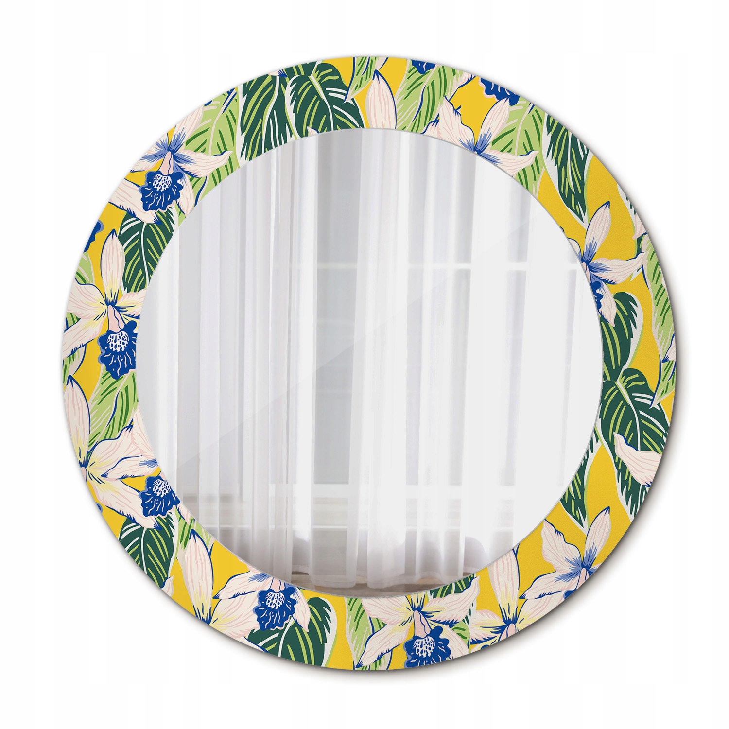Okrúhle zrkadlo Orchidea 60 cm