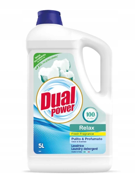 Levně Dual Power Tekutý prací prostředek Relax 5l Itálie