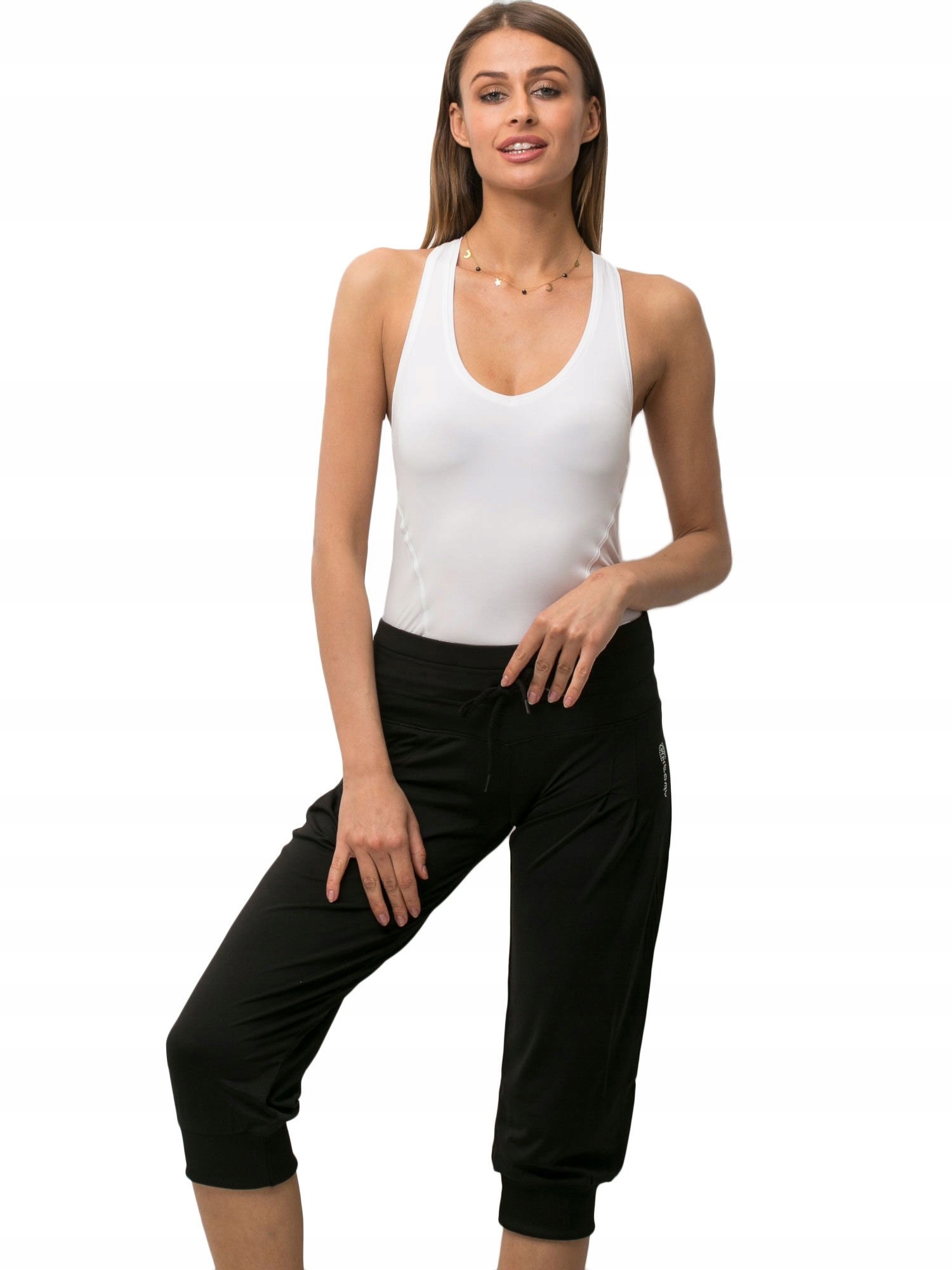 

Wygodne Spodnie Damskie capri Rybaczki - Xs