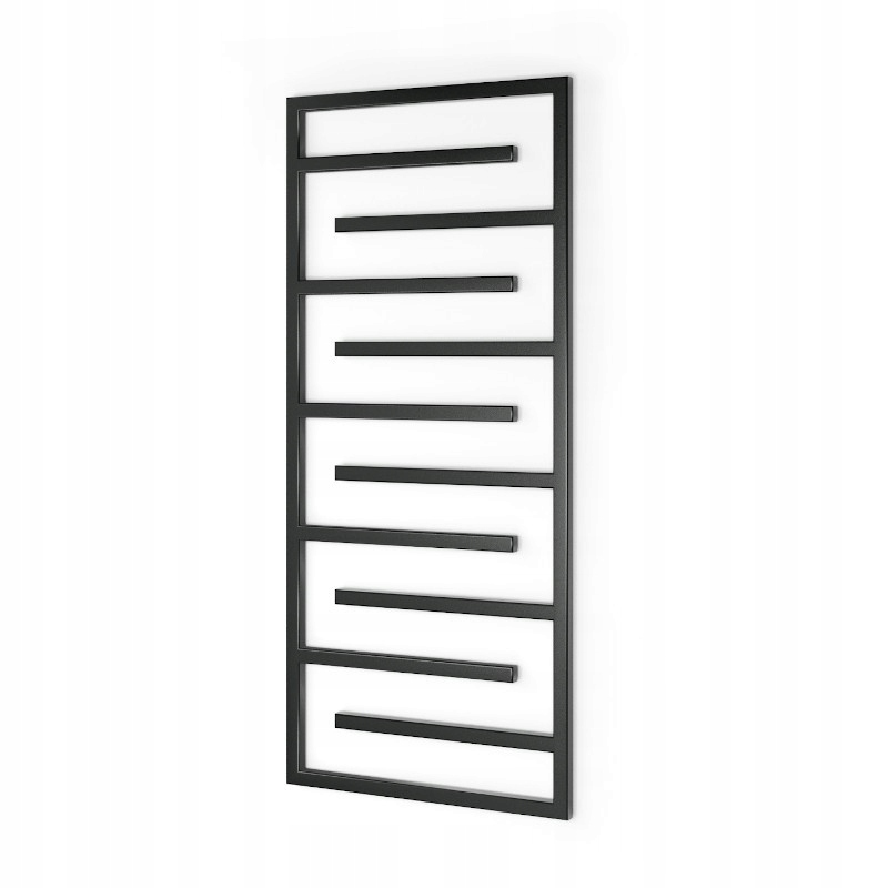 Grzejnik łazienkowy czarny drabinka dekoracyjny mat 60x138cm Warmtec