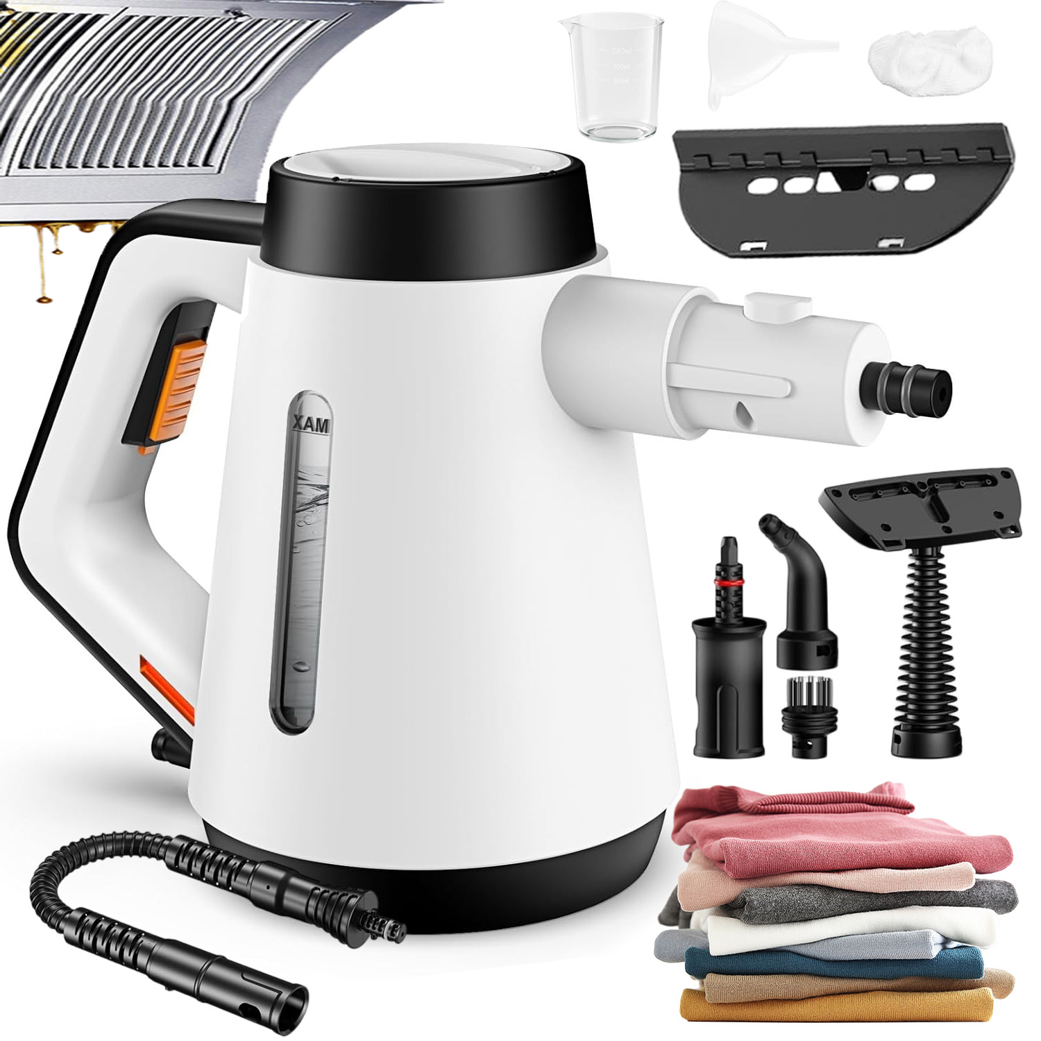 Parní Čistič 1200 W Sada 9 Doplňků 400 ML