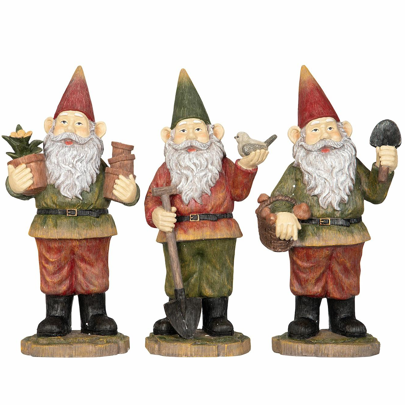 Figúrka Škriatok Trpaslík Na Sviatky Do Záhradného Domu Veľká 50 cm 3 Ks