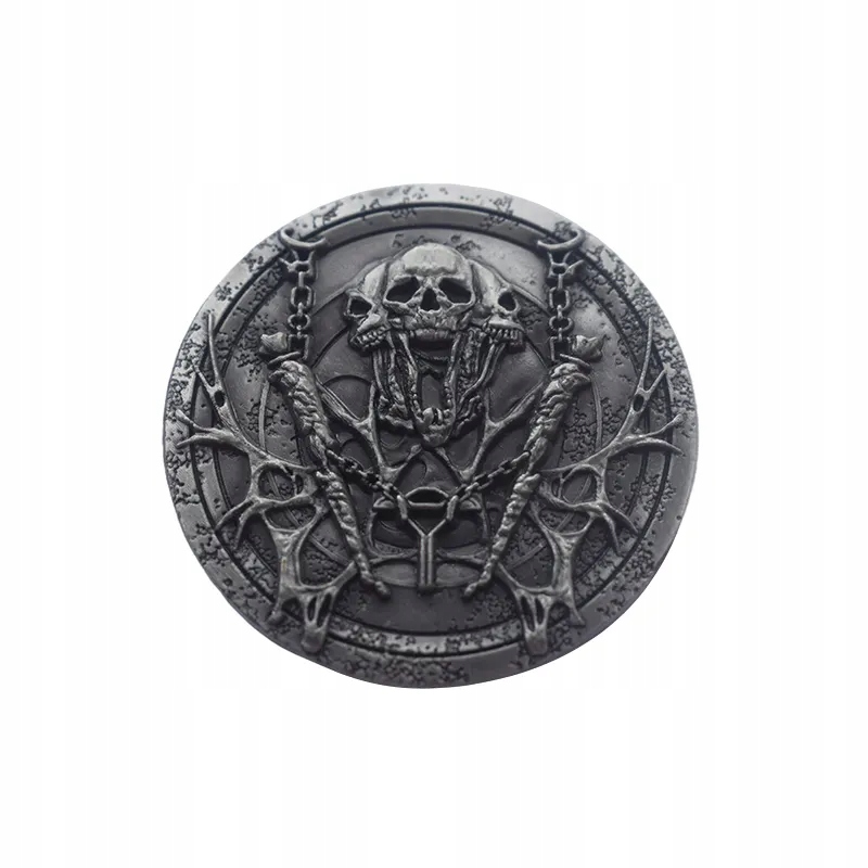 ZAPIECZĘTOWANE ZŁO - SREBRNA METALOWA MONETA 1 SZT LARP RPG Producent RGFK