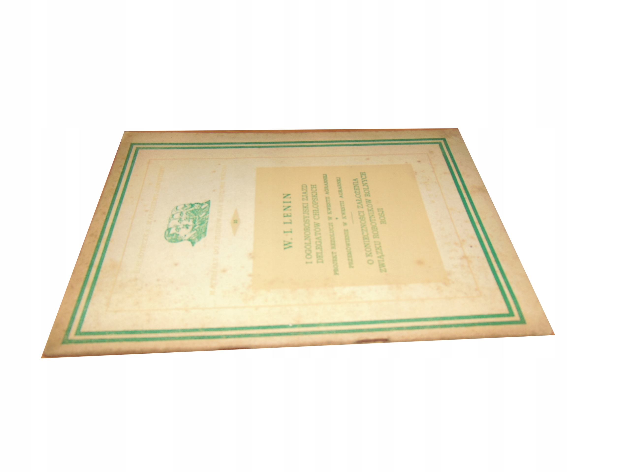 Lenin I OGÓLNOROSYJSKI ZJAZD DELEGATÓW CHŁOPSKICH 35