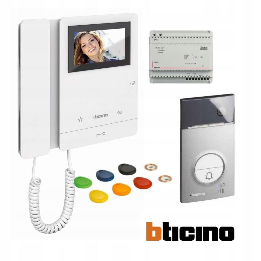 Slúchadlový Videovrátnik 100V16M s RFiD Bticino