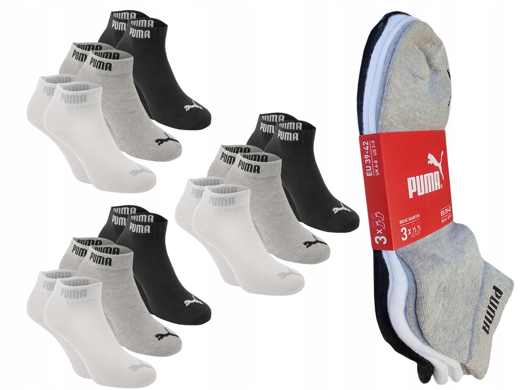 

Puma Skarpety Zakostki , 3 , 3x3pak , 35-38