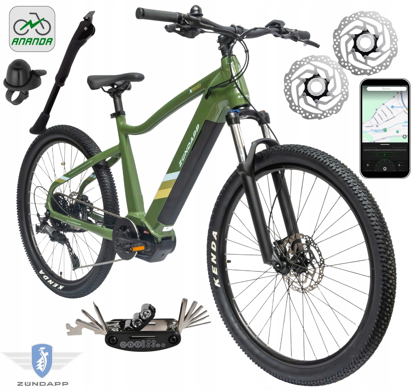 Rower Elektryczny Męski Damski Górski 27,5" Shimano Aplikacja 2025 110 Nm