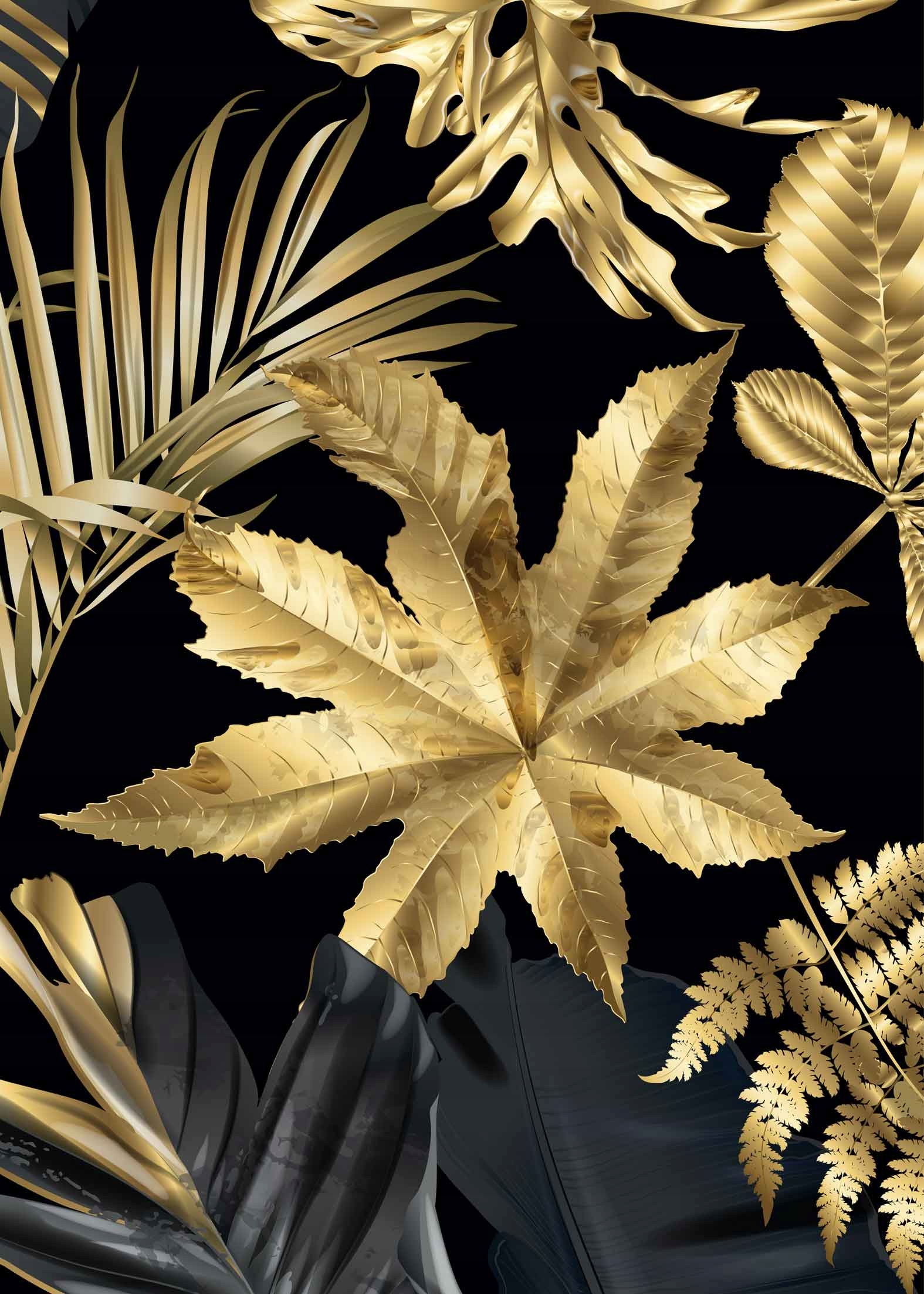 

Monstera złota Plakat Plakaty B2 70x50cm Papier200