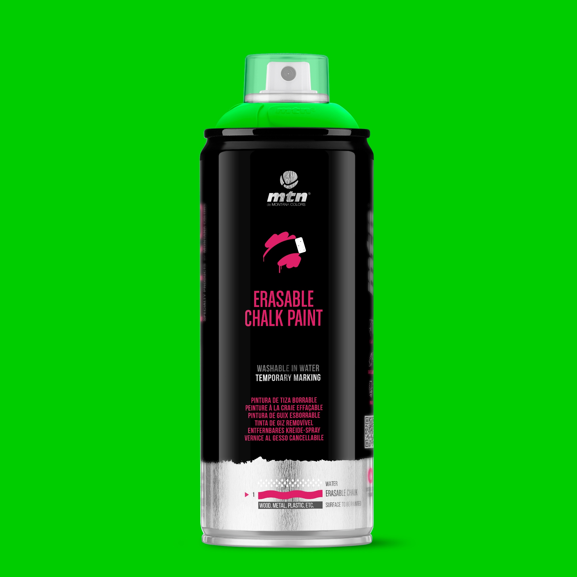 

Kreda w sprayu 400ml zmywalny Zielona Mtn Pro