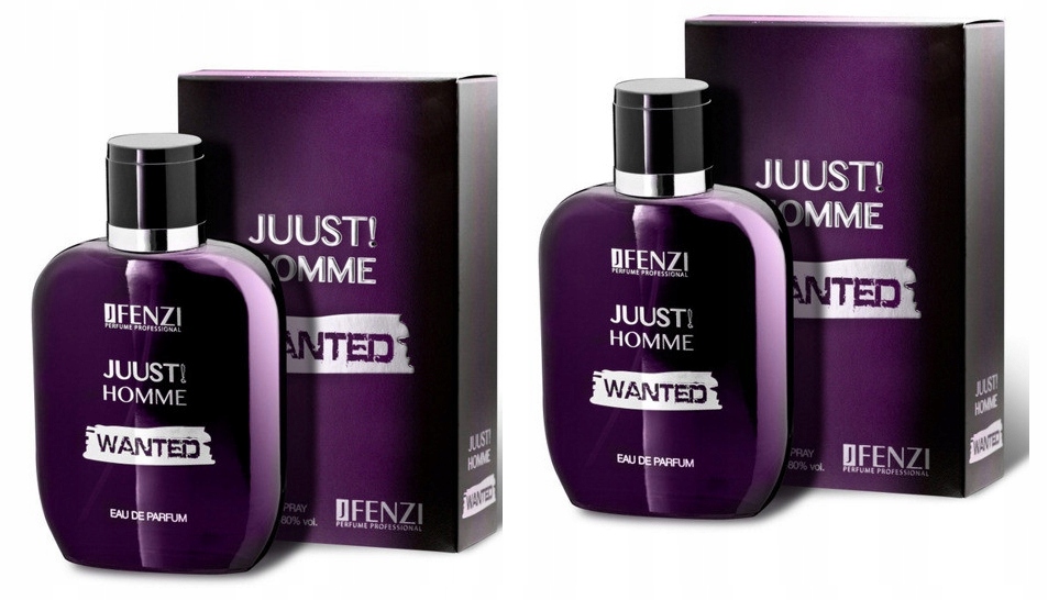 JFenzi Juust! Homme Wanted 2x100ml eau da parfum Set
