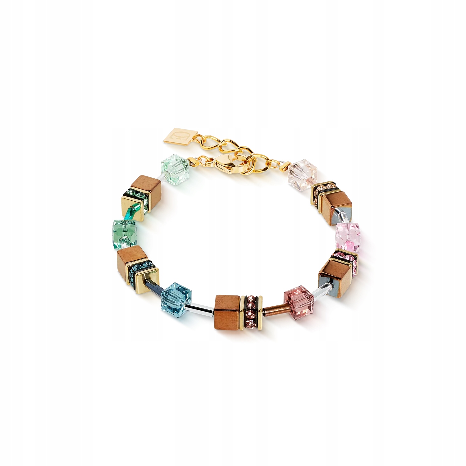 Náramek Coeur de Lion s hematitovým Křišťál Zirkon vícebarevný